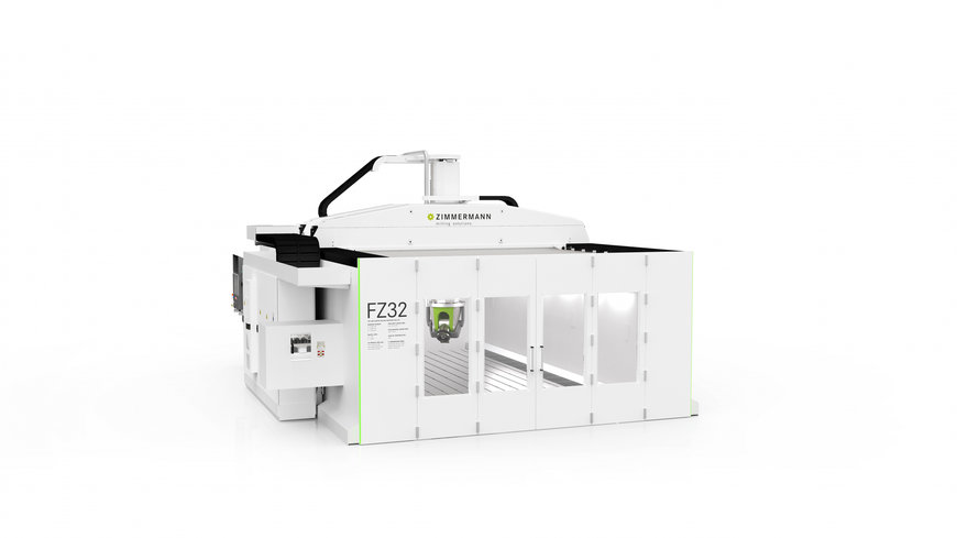 FZP32 from F. Zimmermann: The first portal milling machine of the newly designed FZP machine family with thermosymmetrical design